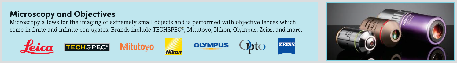 Objetivos de microscopía Edmund Optics