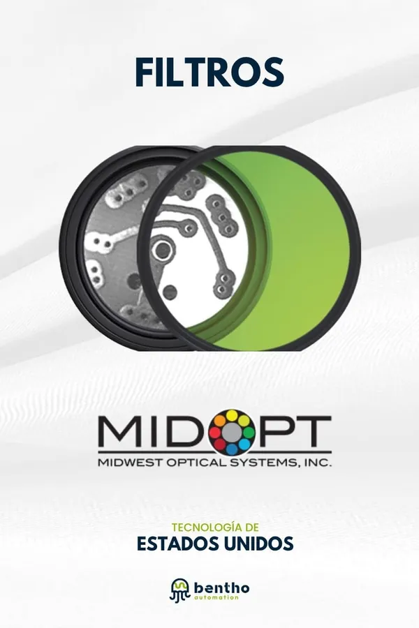 Midwest Optical filtros ópticos para visión artificial